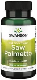 Натуральна добавка Swanson Saw Palmetto 540 mg Full Spectrum, 100 капсул
