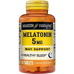 Натуральная добавка Mason Natural Melatonin 5 mg 60 таблеток
