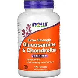 Глюкозамін та хондроїтин Now Foods Glucosamine & Chondroitin екстра сила 120 таблеток