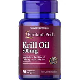 Жирні кислоти Puritan's Pride Krill Oil 500 мг 30 капсул