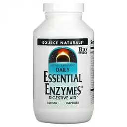 Натуральна добавка Source Naturals Daily Essential Enzymes 500 mg, 60 капсул