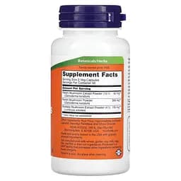 Натуральна добавка NOW Rei-Shi Mushrooms 270 mg, 100 вегакапсул - мініатюра 2