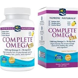 Жирні кислоти Nordic Naturals Complete Omega XTRA 60 капсул - лимон