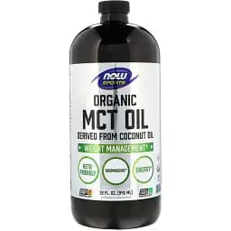 Органічне масло Now Foods Organic MCT Oil 946 мл