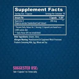 Гуперзін А Haya Labs Huperzine A 98% Extract 200 мкг 90 капсул - мініатюра 3