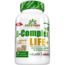 Витамины и минералы Amix Nutrition GreenDay B-Complex Life+ 60 капсул