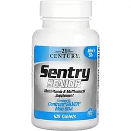 Мультивітаміни і мультімінерали 21st Century Sentry Senior для чоловіків 50+ 100 таблеток