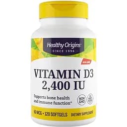 Вітамін D3 Healthy Origins 2400IU 120 желатинових капсул