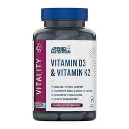 Вітаміни D3 та K2 Applied Nutrition Vitamin D3 & K2, 60 капсул - мініатюра 1
