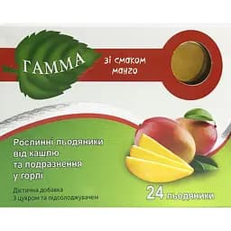 Льодяники рослинні від кашлю Гамма зі смаком манго 24 шт