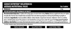 Мелатонін Genius Nutrition Melatonin-X3 90 таблеток - мініатюра 2