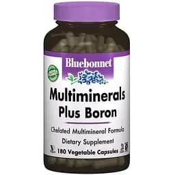 Мультимінерали + Бор + Залiзо Bluebonnet Nutrition 180 вегетаріанських капсул