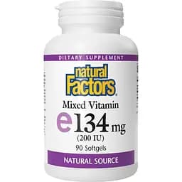 Вітаміни Natural Factors Mixed Vitamin E 134 мг 90 капсул