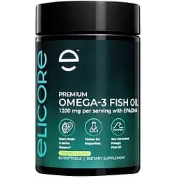 Омега-3 Elicore Labs Premium Omega 3 Fish Oil, 60 гелевых капсул
