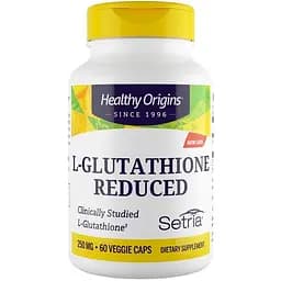 Натуральна добавка Healthy Origins L-Glutathione Reduced 250 mg 60 вегакапсул