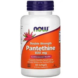 Пантетін Now Foods Рantethine 600 мг 60 желатинових капсул