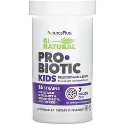 Пробіотик NaturesPlus Gi Natural Probiotic Kids 30 таблеток