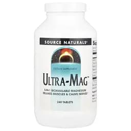 Комплекс магнию Source Naturals Ultra-Mag 240 таблеток з п'яти форм