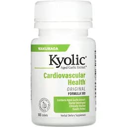 Экстракт выдержанного чеснока Kyolic Aged Garlic Extract Cardiovascular Health для сердечно-сосудистой системы 100 таблеток