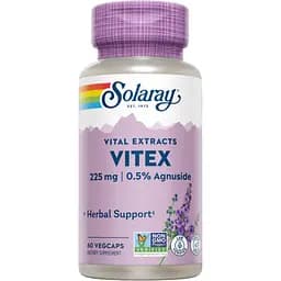 Вітекс священний Solaray Vitex Chaste Berry Extract 225 мг 60 вегетаріанських капсул (2023-10-4427)