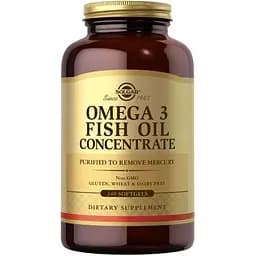 Жирные кислоты Solgar Omega 3 Fish Oil Concentrate 240 капсул