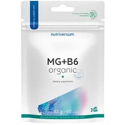 Добавка дієтична Nutriversum Mg+B6 Organic 60 таблеток