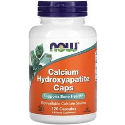 Витамины и минералы Now Calcium Hydroxyapatite Caps 120 вегакапсул