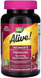 Витамины и минералы Nature's Way Alive! Women's Premium Gummy, 75 желейок