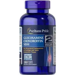 Препарат для суставов и связок Puritan's Pride Chondroitin Glucosamine MSM 2 Per Day Formula.