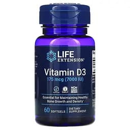 Вітаміни та мінерали Life Extension Vitamin D3 7000 IU, 60 капсул