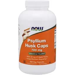 Натуральна добавка Now Psyllium Husk 700 mg 360 вегакапсул