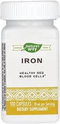 Вітаміни та мінерали Nature's Way Iron 18 mg, 100 капсул