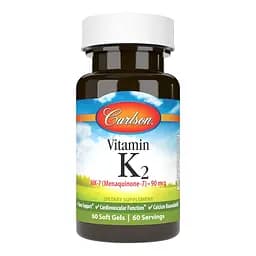 Вітаміни та мінерали Carlson Labs Vitamin K2 MK-7 90 mcg, 60 капсул
