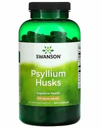 Лушпиння подорожника Swanson Psyllim Husks 610 mg 300 caps (1086-100-79-4183405-20)