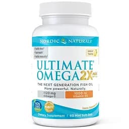 Жирні кислоти Nordic Naturals Ultimate Omega 2X with Vitamin D3 60 міні капсул - мініатюра 2