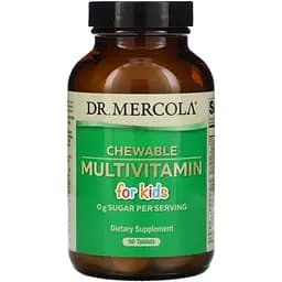 Мультивітаміни для дітей Dr. Mercola Chewable Multivitamin for Kids 60 жувальних таблеток