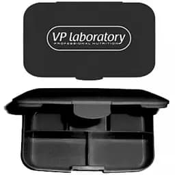 Таблетниця VPLab Pill Box 5 відділень чорна