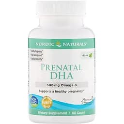 Риб'ячий жир для вагітних Nordic Naturals Prenatal DHA 500 мг 60 капсул (NOR-01747)