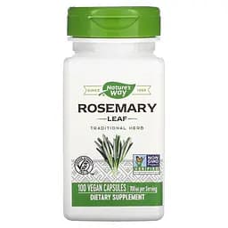 Екстракт листя розмарину Nature's Way Rosemary Leaves, 100 капсул для підтримки пам’яті та кровообігу - мініатюра 1