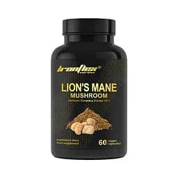 Екстракт гриба левова грива IronFlex Lion's Mane Mushroom 500 mg, 60 вегакапсул для підтримки нервової системи