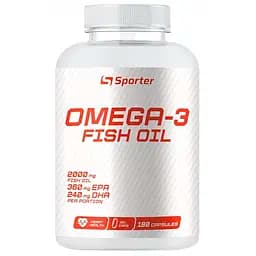 Рыбий жир Sporter Omega 3 180 ДГК/120 ЕПК 180 гелевых капсул