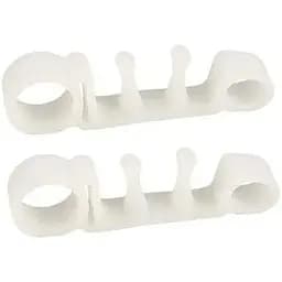 Коректор розділювач для пальців ніг силіконовий дорослий 2 шт. White (16379)