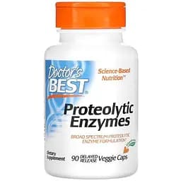 Натуральна добавка Doctor's Best Proteolytic Enzymes 90 вегакапсул