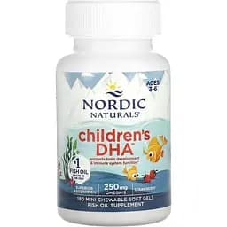 Риб'ячий жир для дітей Nordic Naturals Children's DHA зі смаком полуниці 180 капсул