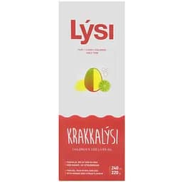 Омега-3 Lysi Kids з печінки тріски та тунця з вітамінами A, D, E + DHA-формула зі смаком лимона та манго 240 мл		 - мініатюра 2