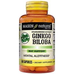 Гінкго Білоба екстракт Mason Natural 60 капсул