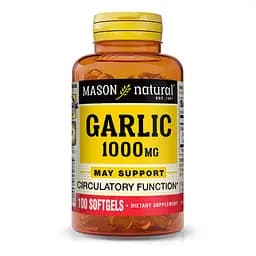Натуральна добавка Mason Natural Garlic Oil 1000 mg, 100 капсул