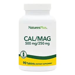 Кальцій та магній NaturesPlus Cal/Mag 500 mg/250 mg 90 таблеток