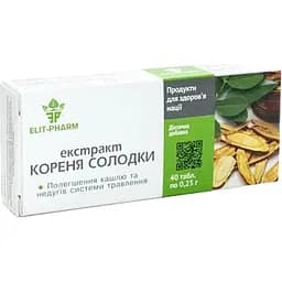 Экстракт корня Сладкий Elit-Pharm 40 таблеток (0.25 г)