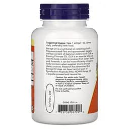Жирні кислоти NOW Borage Oil 1000 mg, 60 капсул - мініатюра 3